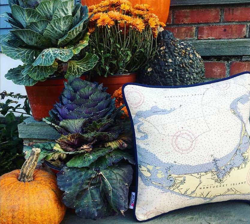 Not for Navigation - Wholesale Throw/Decorative Pillow - Decorative Canvas Pillow - Custom Location Nautical Chart7