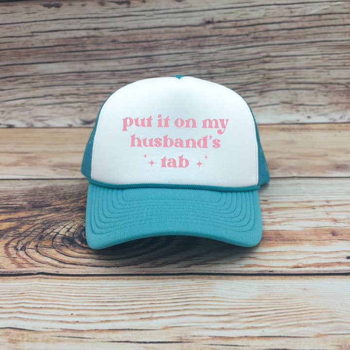 Sage & Soil - Wholesale Trucker Hat - Women's - Put It On My Husband's Tab Mid-Profile Trucker Hat1