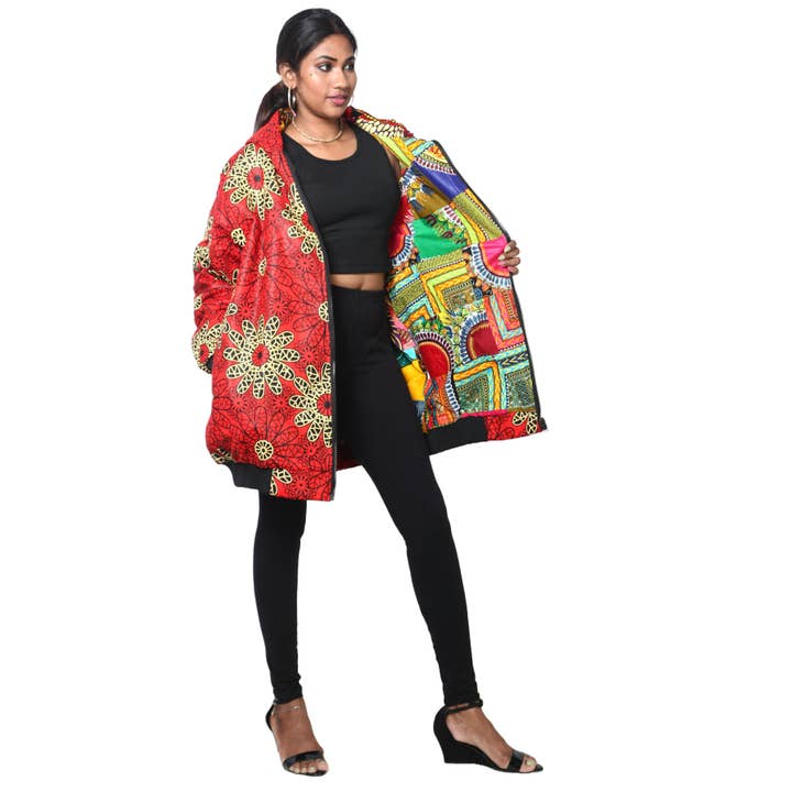 African Stars - Wholesale Retailer Display - Apparel - Unisex Reversible Jacket -- FI-2723