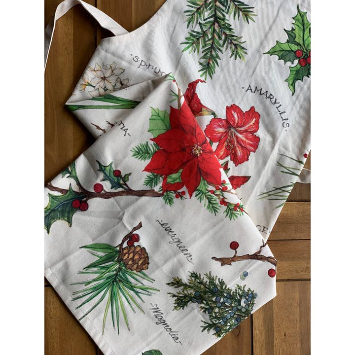 Peking Handicraft - Wholesale Apron - Foliage & Blossoms Apron - Sally Eckman Roberts2