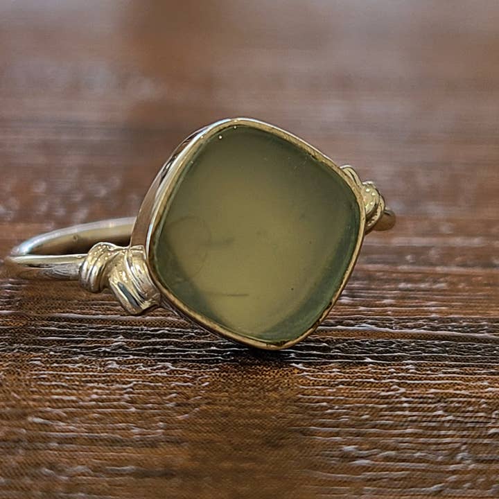 .925 Sterling Silver Flat Cushion Ring for wholesale by jaded., llc