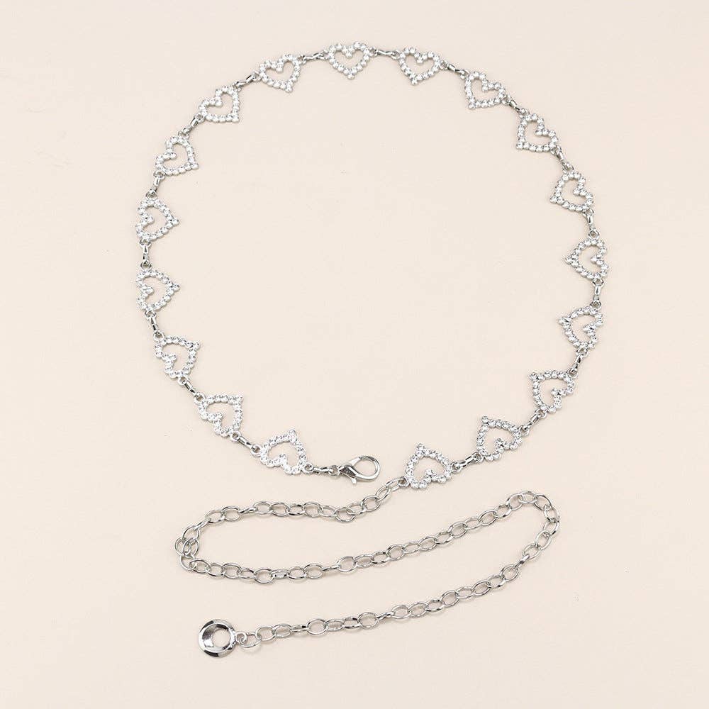 SALINA TRADING INC – Großhandel Gürtel – Damen – Metallkettengürtel mit Schmetterlings- und Herzdesign30