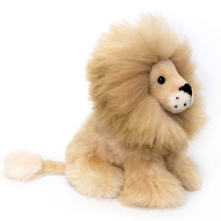MODA LATINA - Wholesale Stuffed/Plush Toy - Kids & Baby - Fluffy and beautiful Baby Alpaca Fur Lion soft handmade lion2
