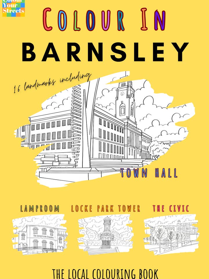 Barnsley Colouring Book (A4) for wholesale by Colour Your Streets