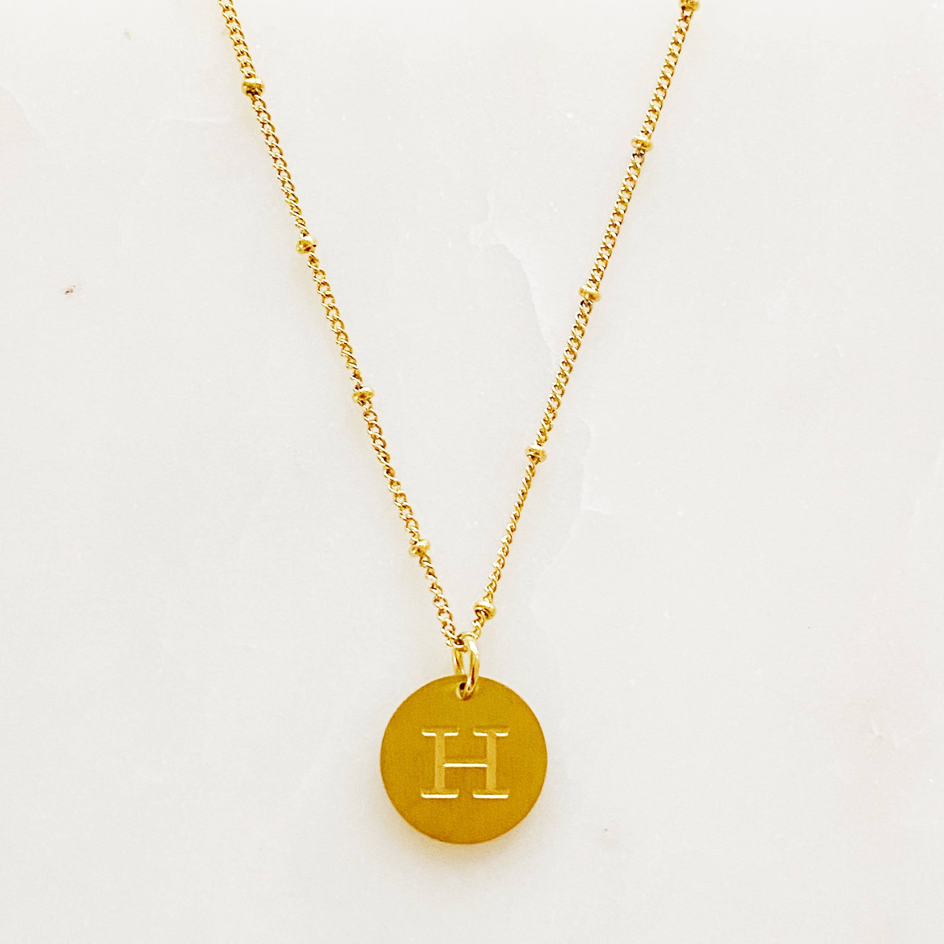 Ellison+Young - Wholesale Pendant/Charm Necklace - Ellison + Young: Singular Charm Initial Necklace15
