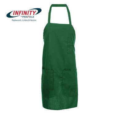 Still Water Linens - Wholesale Apron - 3-Pocket Bib Apron with Tubular Braid Ties