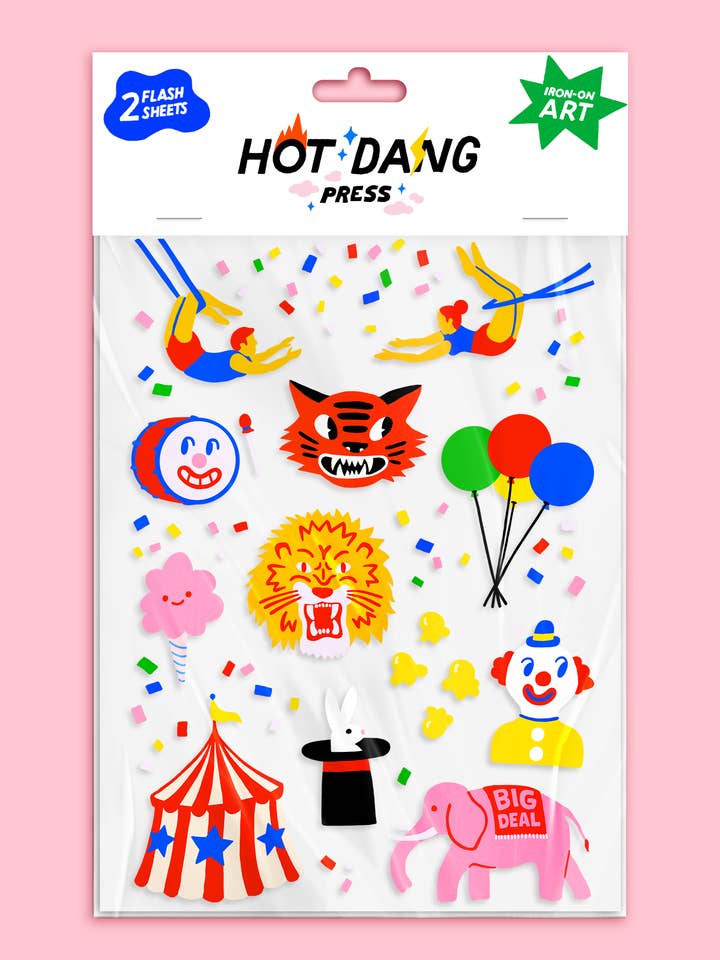 Circus Circus - Set di lenzuola per la vendita all'ingrosso da parte di Hot Dang Press