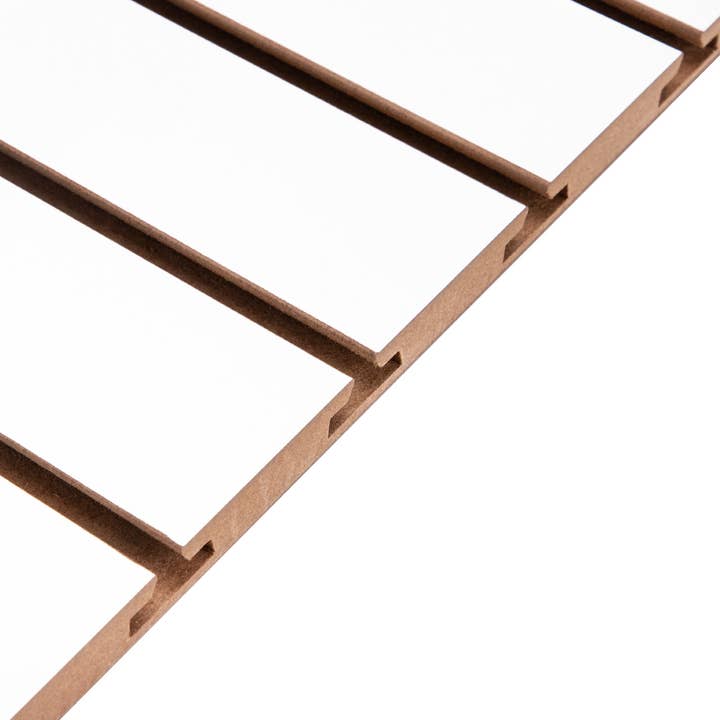 Store Supply Warehouse - Wholesale Retailer Display - Accessories - 2' X 4' White Horizontal Slatwall Easy Panels - Pack Of 2 8