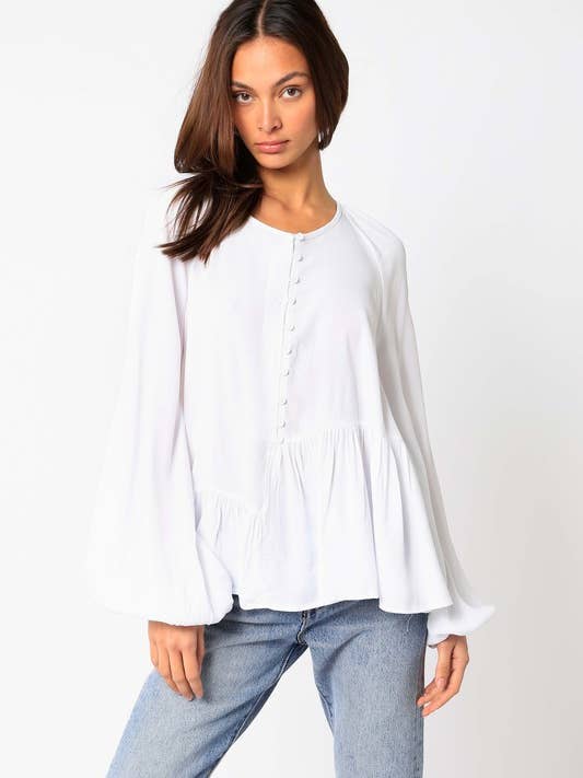 Flowy Bubble Top for wholesale by Olivaceous