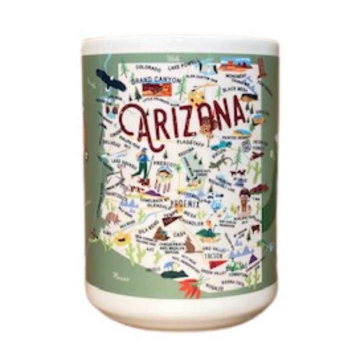 Arizona 15 onças Caneca de cerâmica por atacado de Galleyware