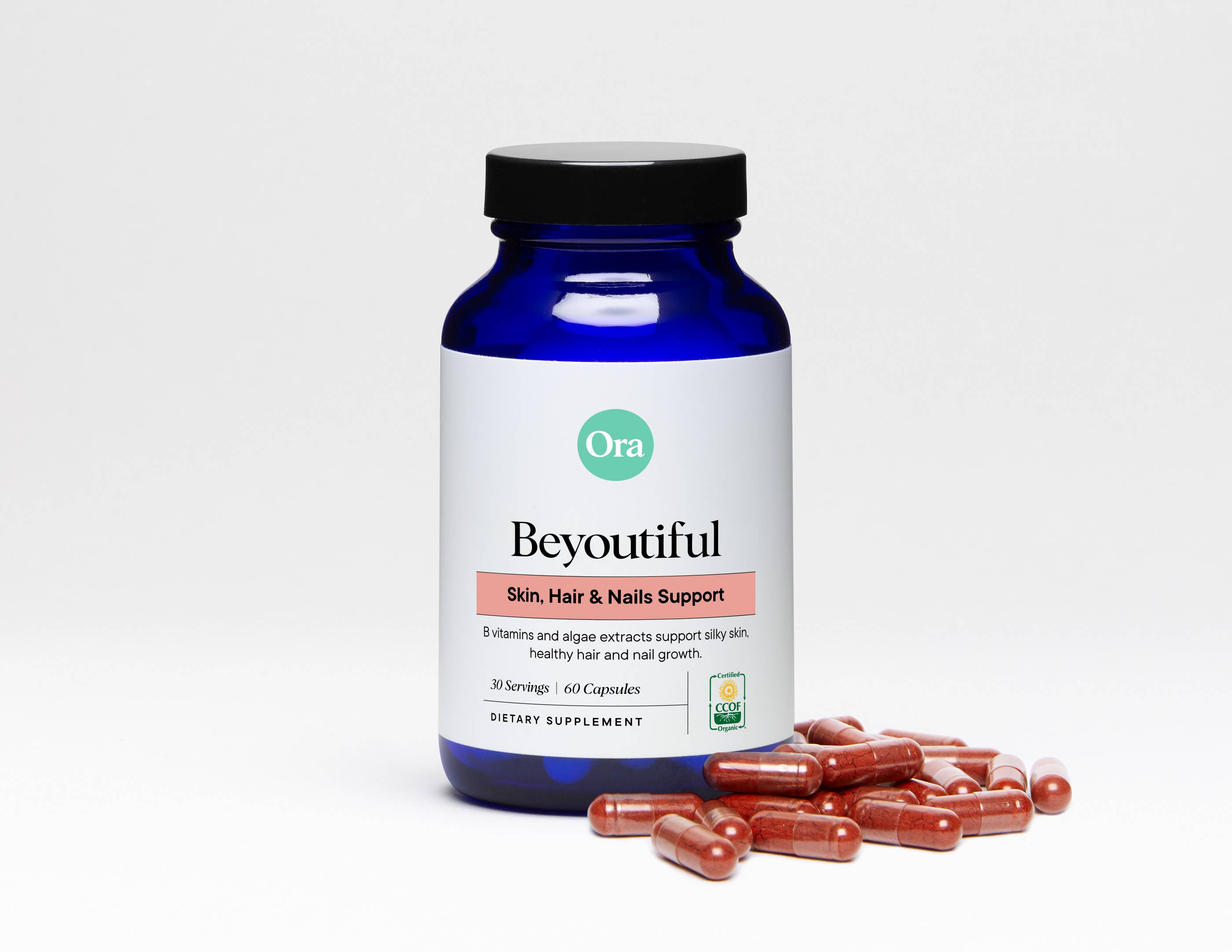 Ora Organic – Suplemento/vitamina oral por atacado – Cápsulas de Beleza Be You Tiful - 60 ct