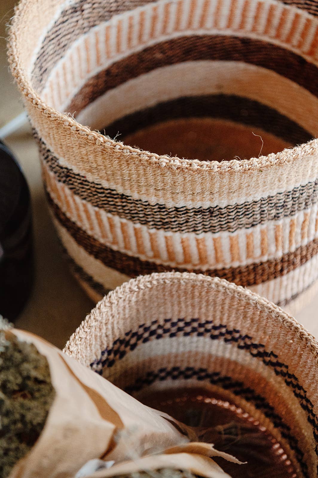 Crafts by Solid - Wholesale Basket - Handwoven Sisal Baskets - Natural Hues - XXS - XXL57