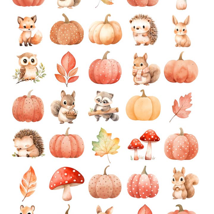 Sticker Varia - Wholesale Sticker - Sticker Sheet Autumn Days & Pumpkins2