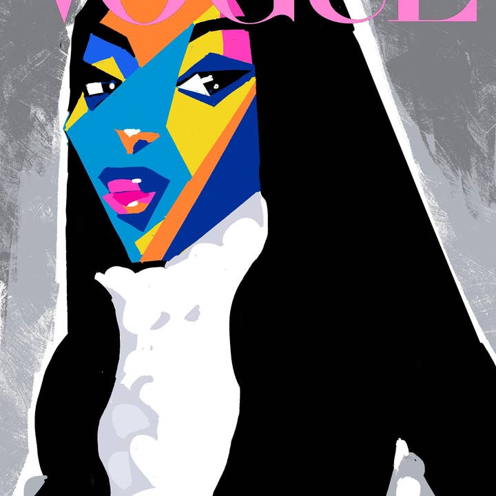Vogue Cover Naomi Campbell Print for engroshandel hos Quincy Ray
