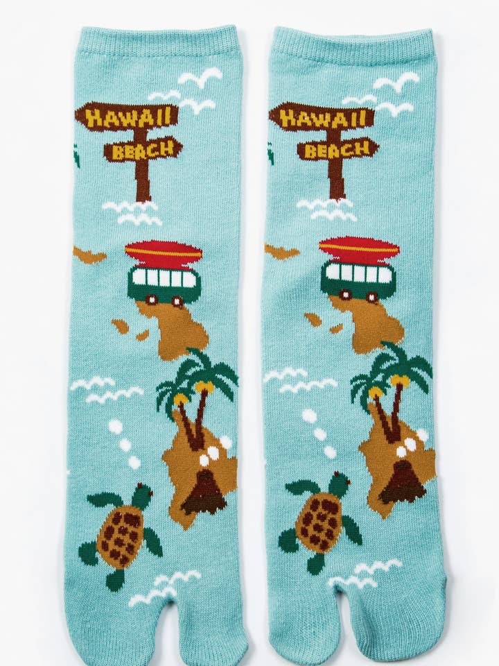 Hawaii Map Tabi-Socken mit japanischem Geschenk für den Großhandel von NINJA SOCKS
