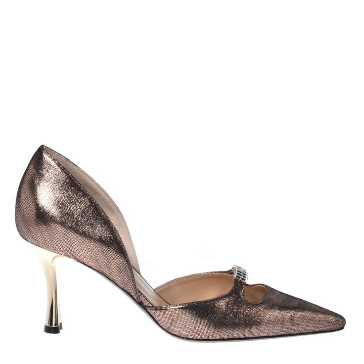 Pump Metal.Suede Bkl&Bronze per la vendita all'ingrosso da parte di Baldinini