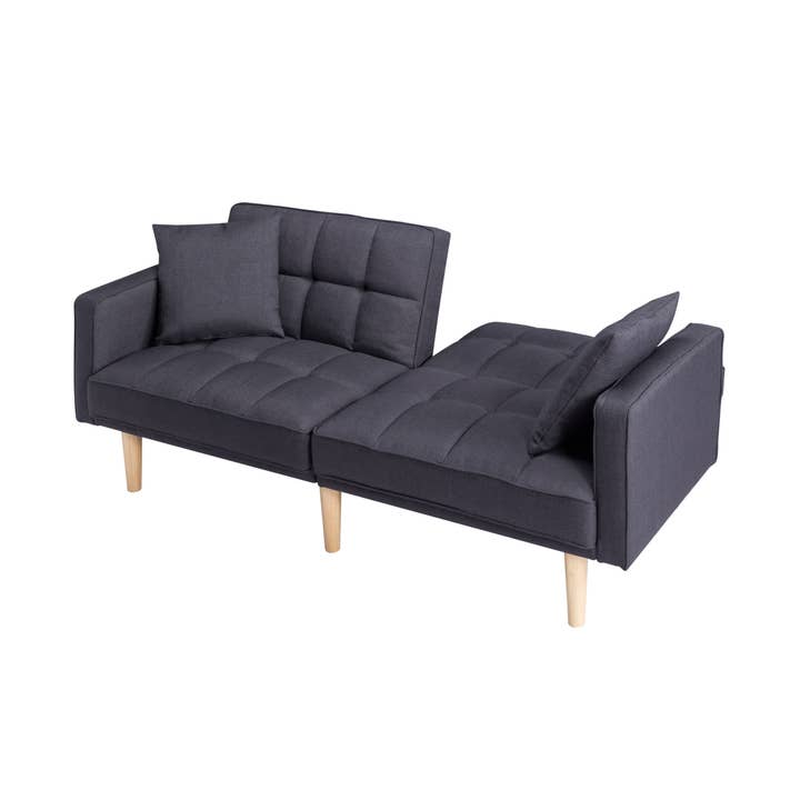 HOMYCASA DESIGN INC - Wholesale Sofa - Convertible Futon Sofa Bed - Dark Grey Twin Size"
