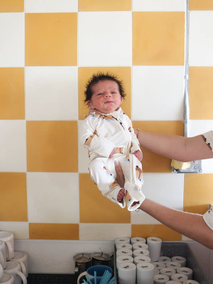 Bamboo Zip Pajamas | Sunday Stack for wholesale by Forever French Baby