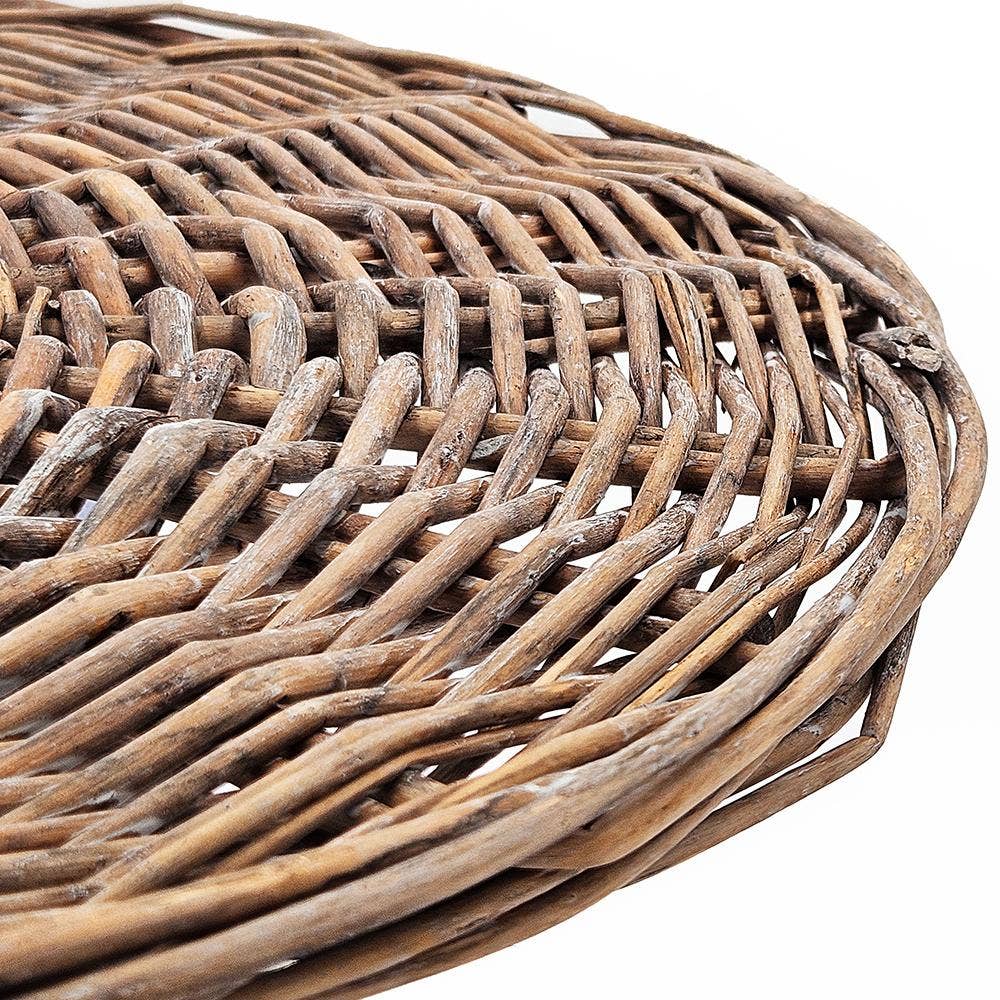 A&B Home Group Inc. - Wholesale Placemat - 14" Willow Weave Placemat - Brown3