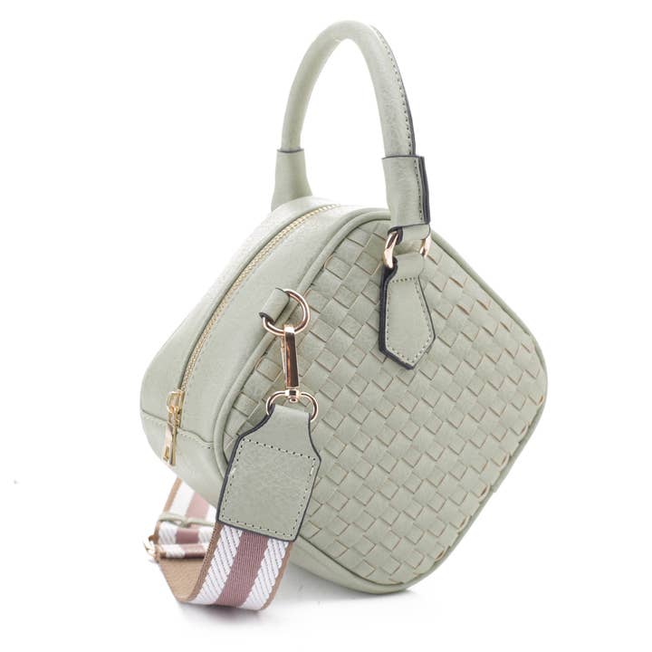 Isabelle Handbags – wholesale Crossbody bag – Women's – FC20364 Basket Weave Woven Diamond Crossbody Clutch Handbag9