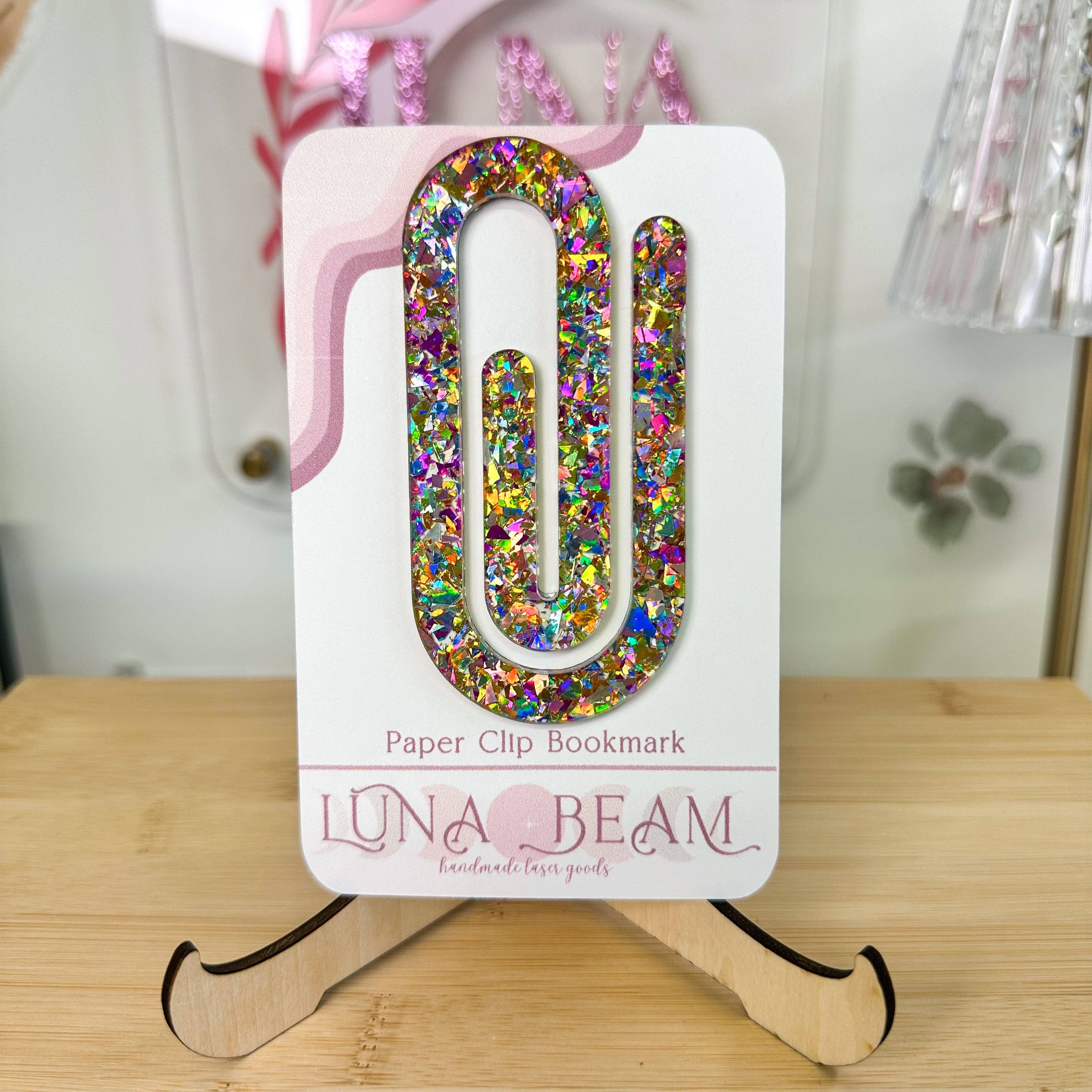 Luna Beam Creations - Venta al por mayor Marcapáginas - Marcador de Página con Clip Jumbo3