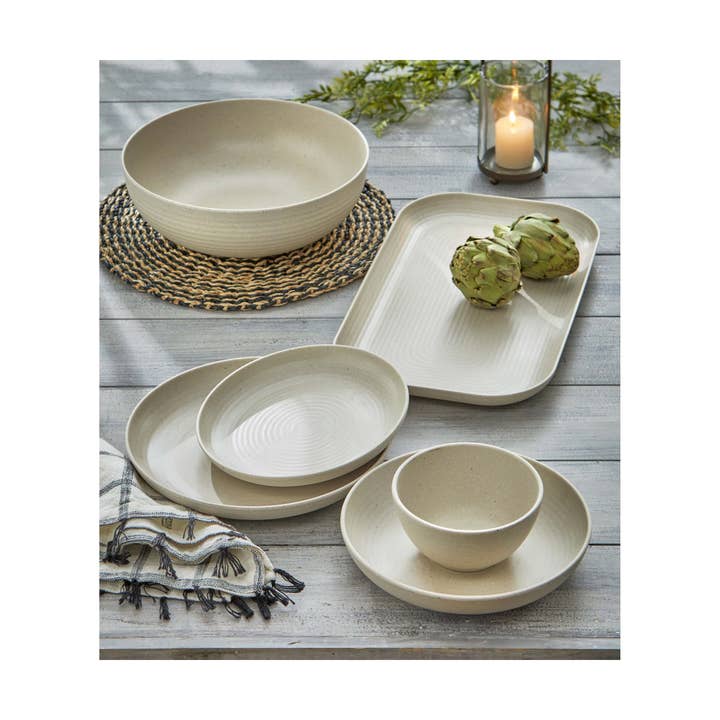 Wholesale Brooklyn Melamine Dinner Plate Cream for your store