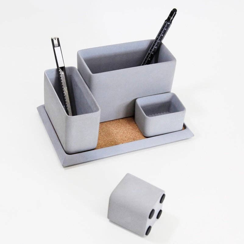 MMEP. – wholesale Desk organiser – Concrete Desk Organizer Set6