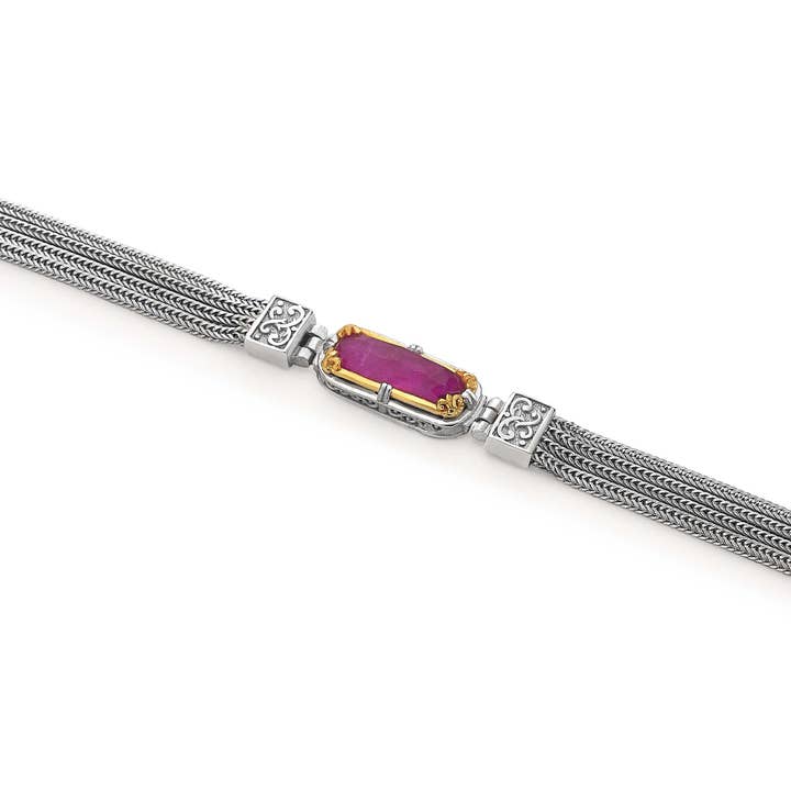 East-West Ruby Doublet Armband für den Großhandel von Anatoli Jewelry