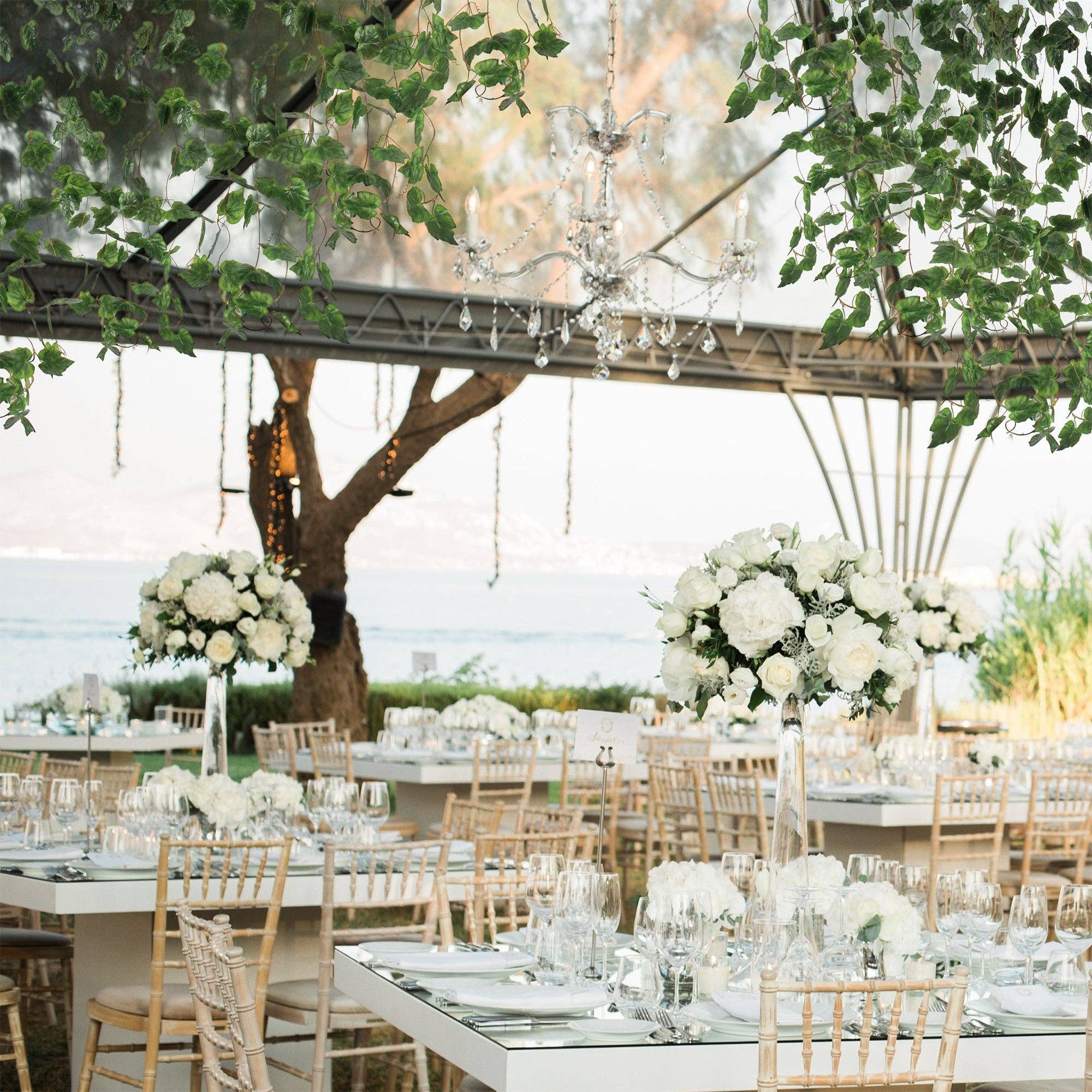 Grand Verde - Wholesale Artificial Plant - Silk Grape Vines 6.25’ Long Artificial Greenery - 5 Strands5