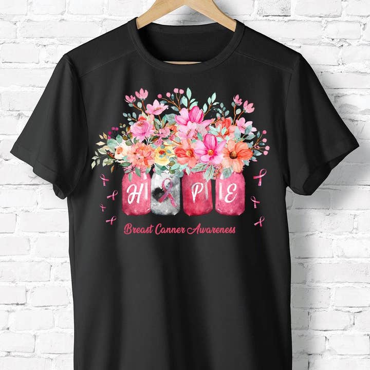 Chemise Hope Breast Cancer, Flora Breast Cancer pour la vente par ShopLukeGifts