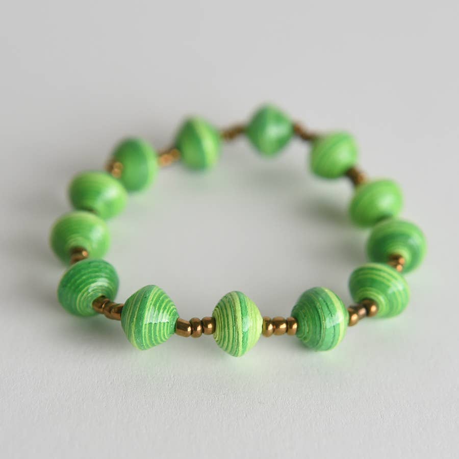 Project Have Hope - Vendita all'ingrosso Bracciale con perline - Bracciale in carta elasticizzata a righe8