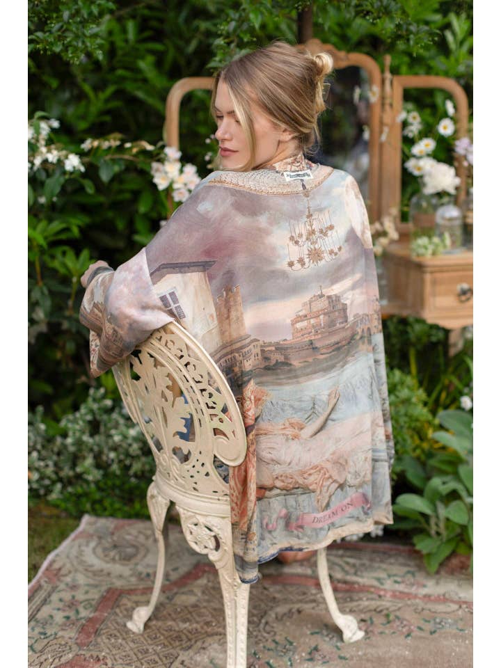 Market of Stars (Worldwide) - Wholesale Kimono - Women's - Imaginarium Matinée Duster Kimono w/ Moon mid-length7