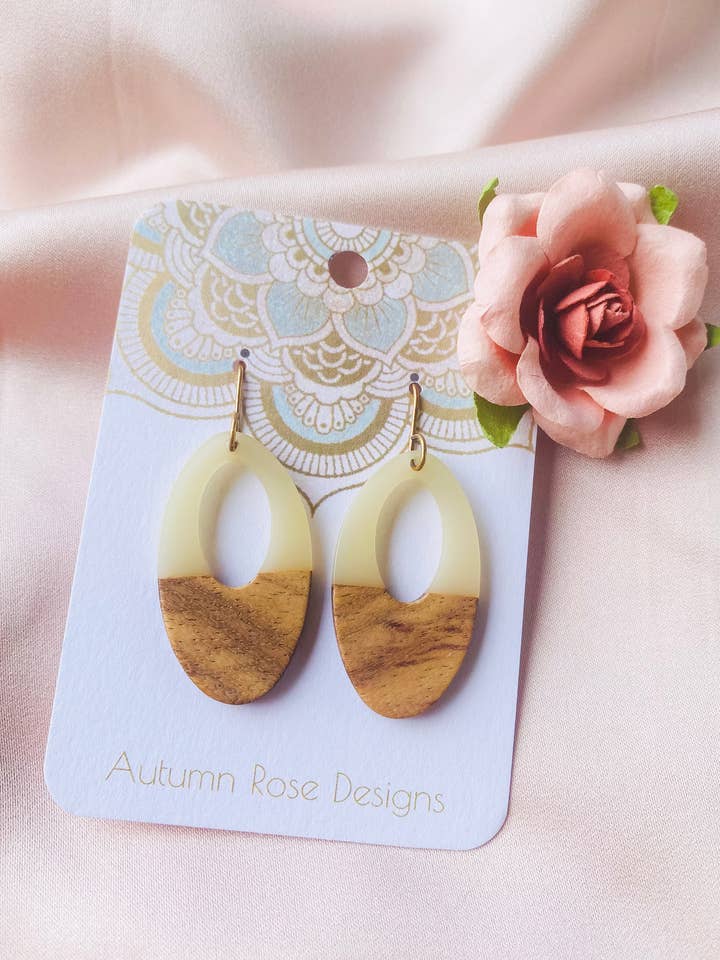 Modern Wood Earrings 8 for wholesale by Autumn Rose Designs