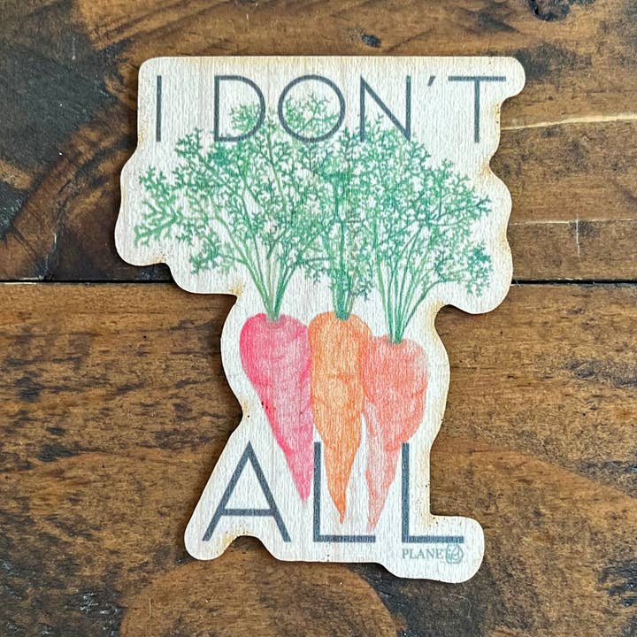 Pegatina de Arte de Madera - Me Importa un Rábano para venta al por mayor de Planet B, Inc.