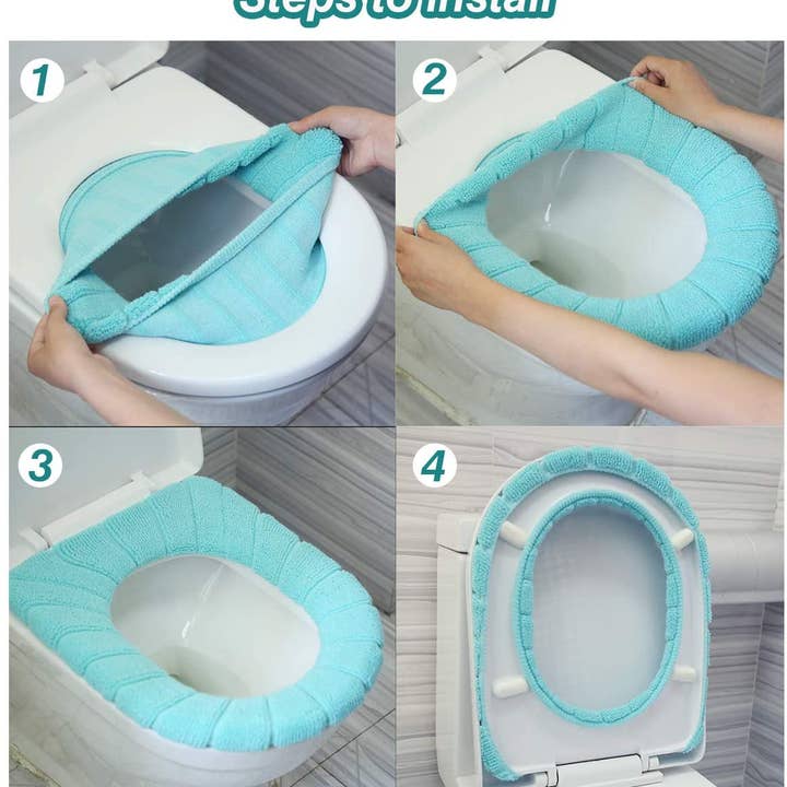 JSBlueRidge Toys - Wholesale Toilet Seat Cover - Toilet Seat Covers Washable Soft Fabric In Bulk