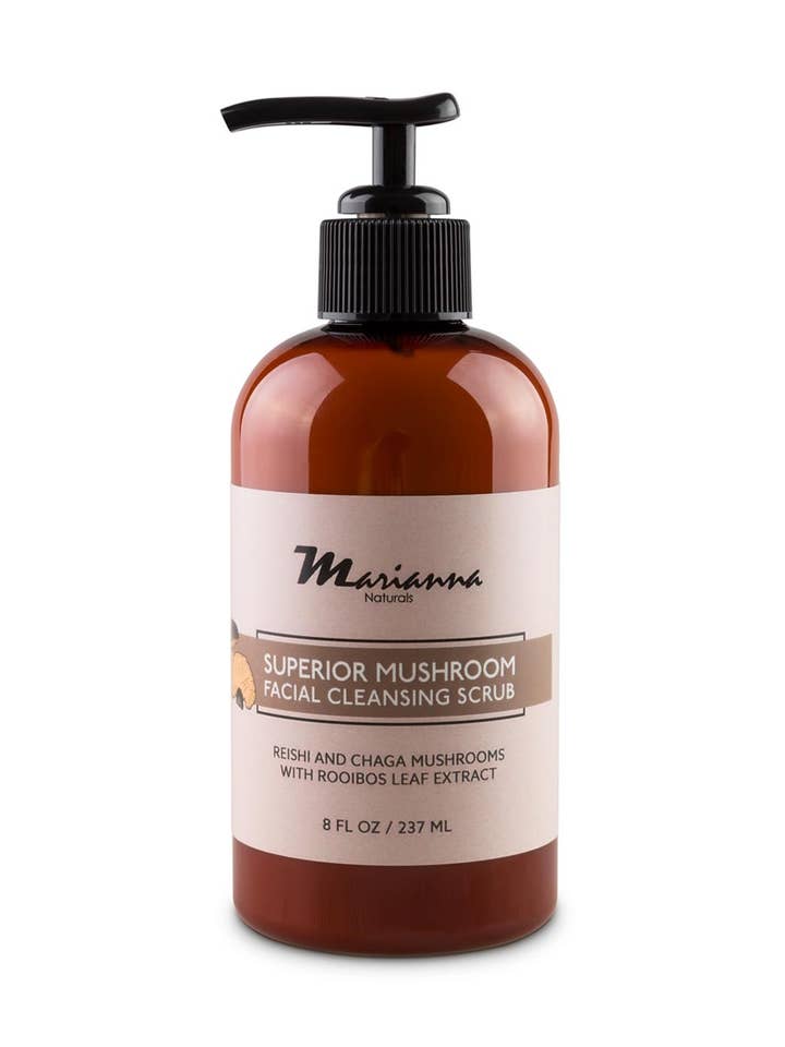 Superior Mushroom Facial Cleansing Scrub for wholesale by Marianna Naturals Corp.