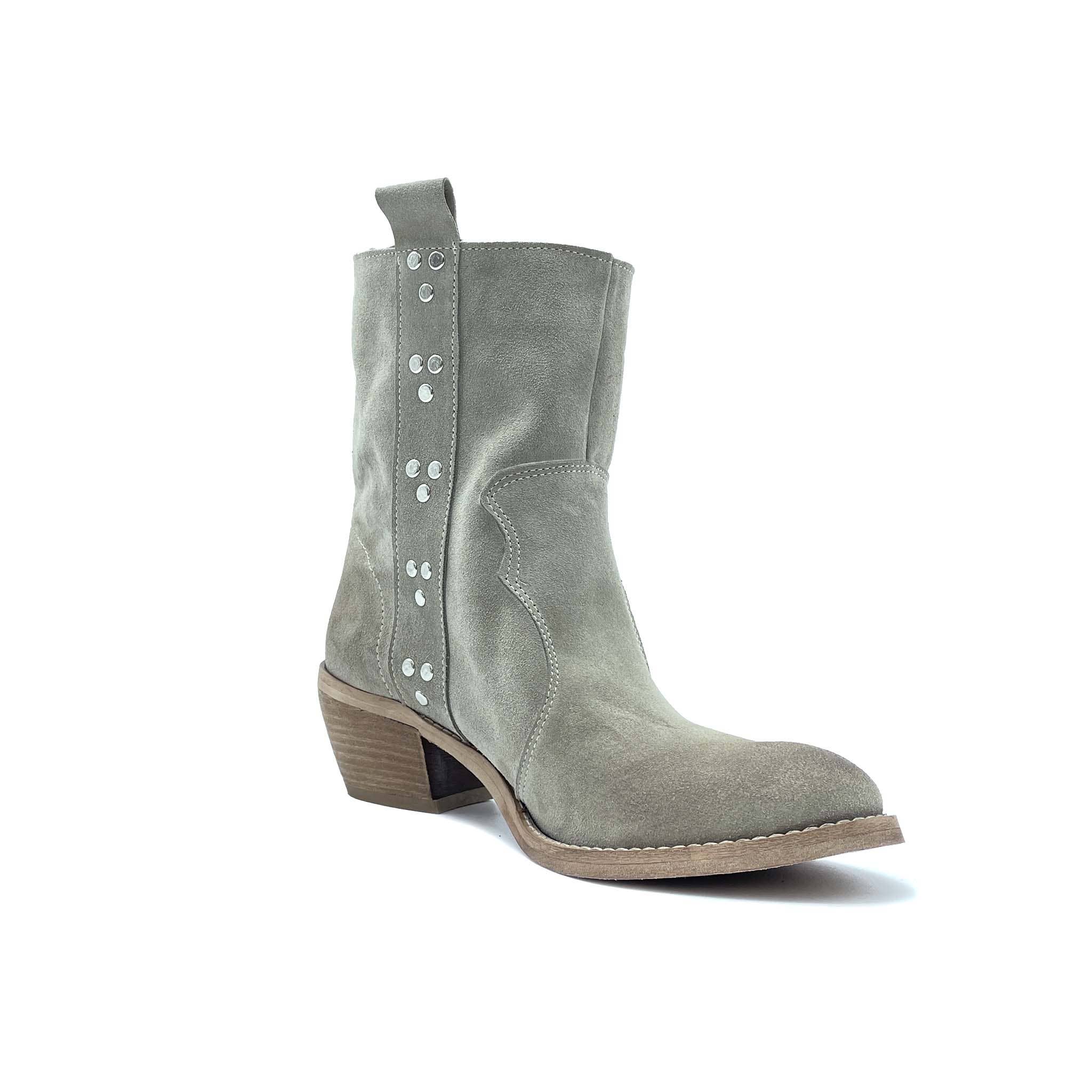 WALKING NOW SRL - Vendita all'ingrosso Stivaletti - Donna - Estate Primavera Stivaletto donna tacco in Cam. taupè3