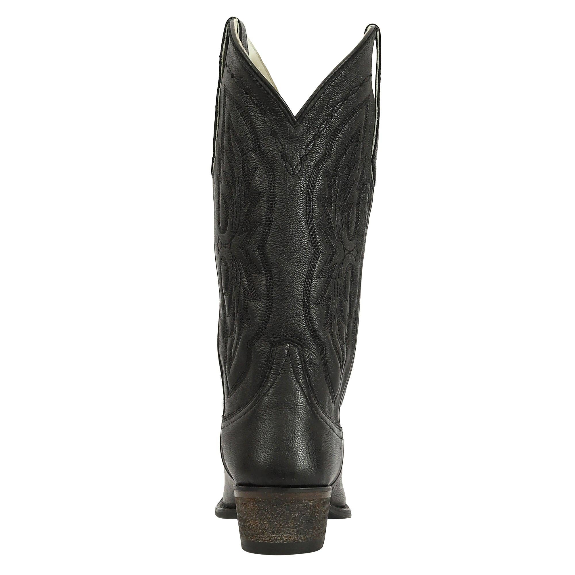 JPC Equestrian - Wholesale Cowboy Boots - Women's - TuffRider Women Cowtown Mid Height Embroidered Leather Snip Toe Western Boots4