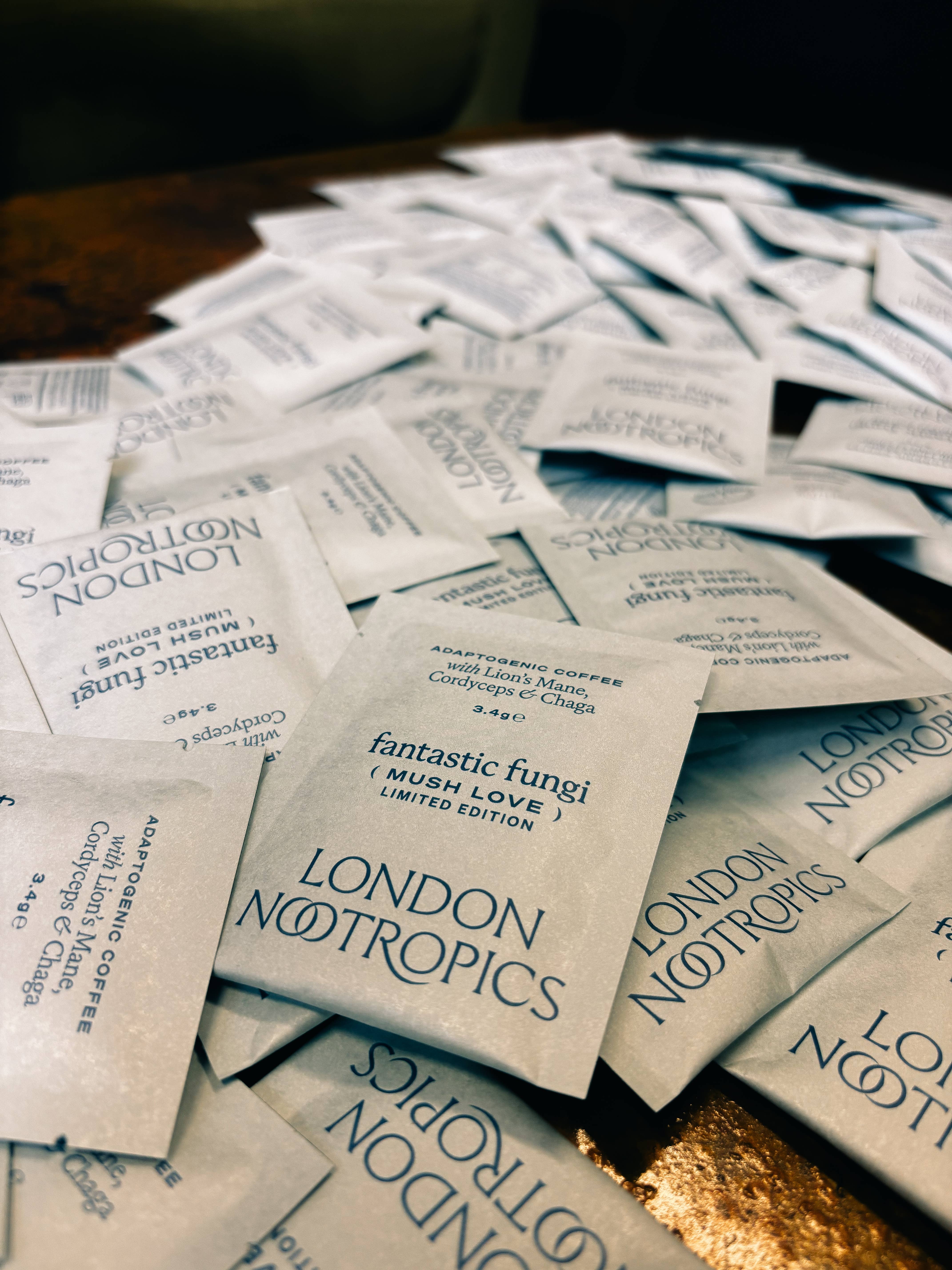 London Nootropics - Wholesale Instant Coffee/Espresso - Hospitality Box of Mush Love Coffee *Limited Edition*2