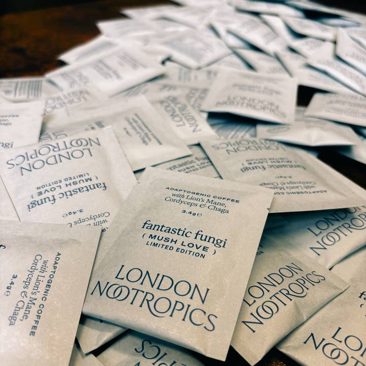 London Nootropics - Wholesale Instant Coffee/Espresso - Hospitality Box of Mush Love Coffee *Limited Edition*2