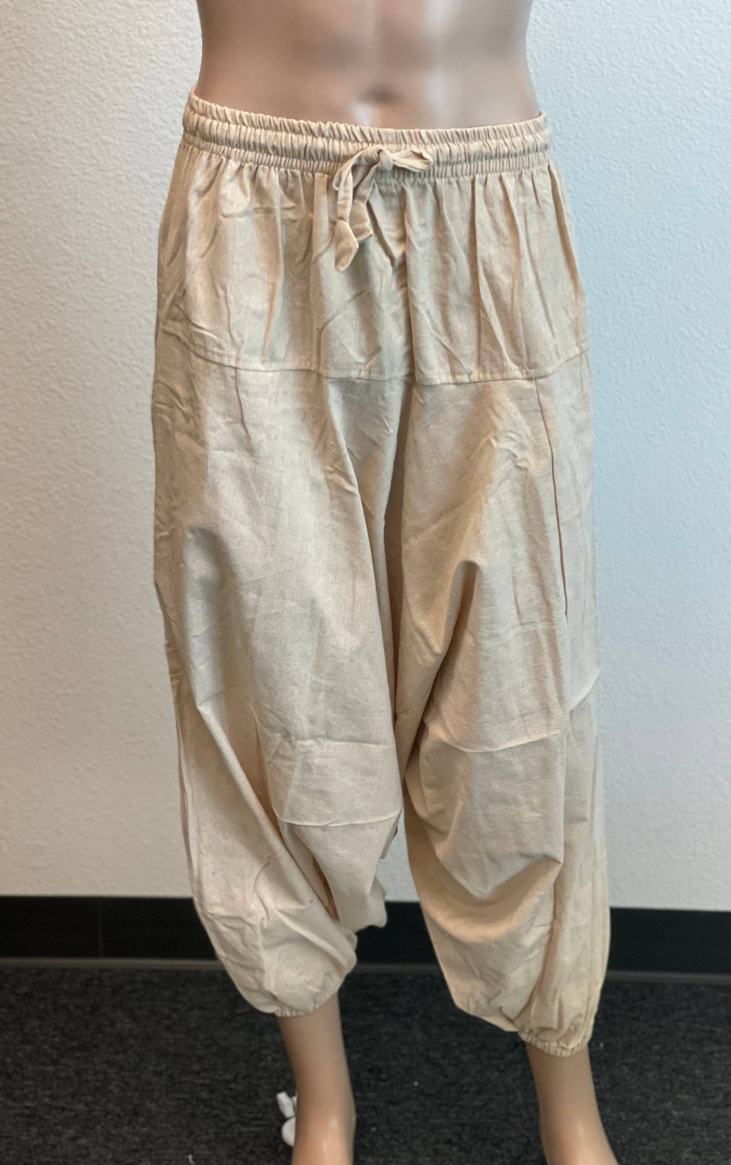 Like International - Wholesale Pants - Unisex - Solid color 100% cotton unisex harems  yoga pants 3