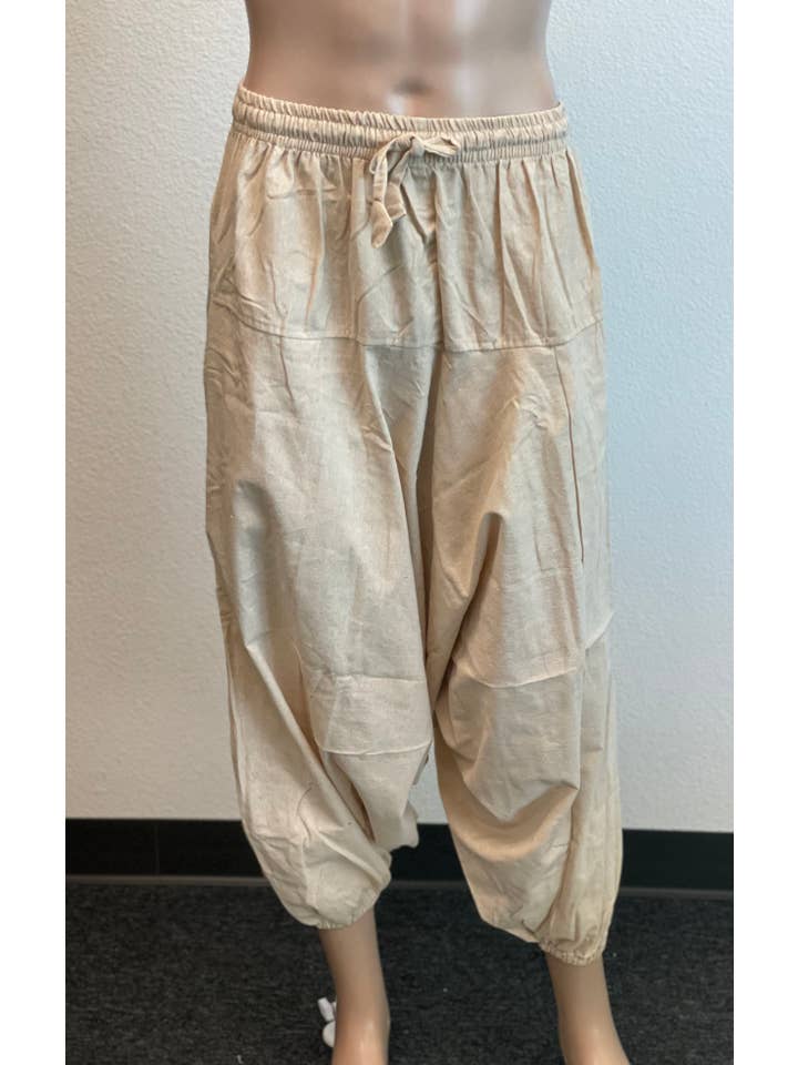 Like International - Wholesale Pants - Unisex - Solid color 100% cotton unisex harems yoga pants 3