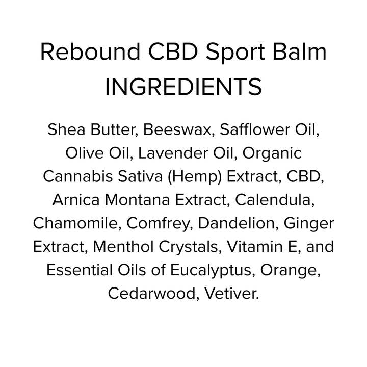 Vital Body Therapeutics CBD - Wholesale CBD Balm - CBD Sport Balm