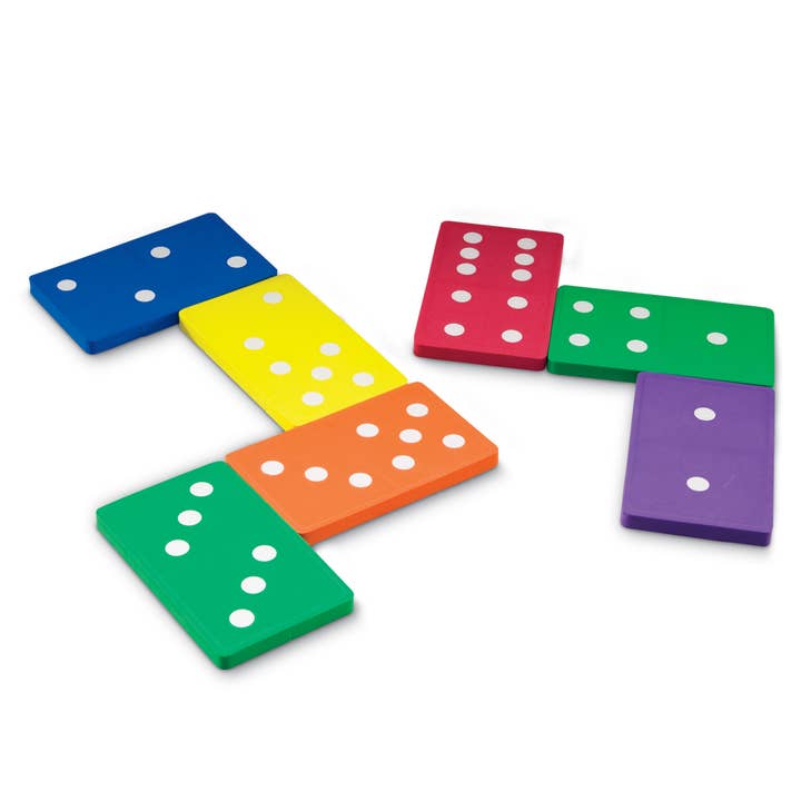 Jumbo Foam Dominoes for wholesale by Learning Resources