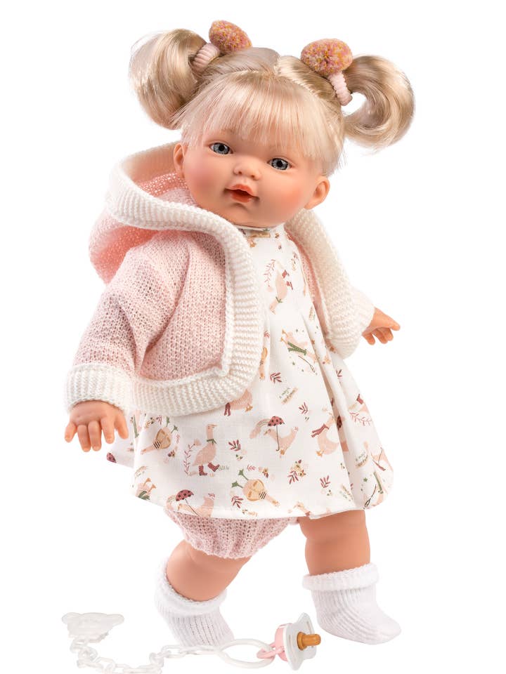 13" Soft Body Crying Baby Doll Diana for wholesale by Llorens