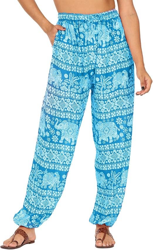 bhavnas boutique – Großhandel Hose – Damen – 5 Stück Verschiedene indische Haremshosen, Unisex-Yogahosen2
