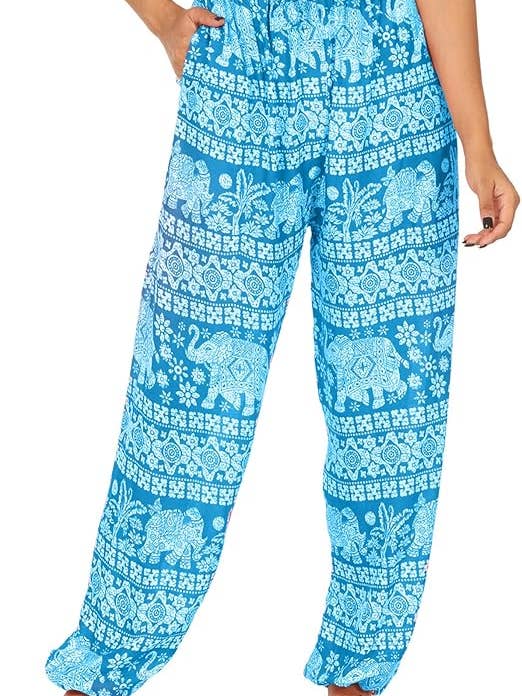 bhavnas boutique - Wholesale Pants – Women's - 5 Pcs Assorted Indian Harem Pants Unisex Yoga Trouser2