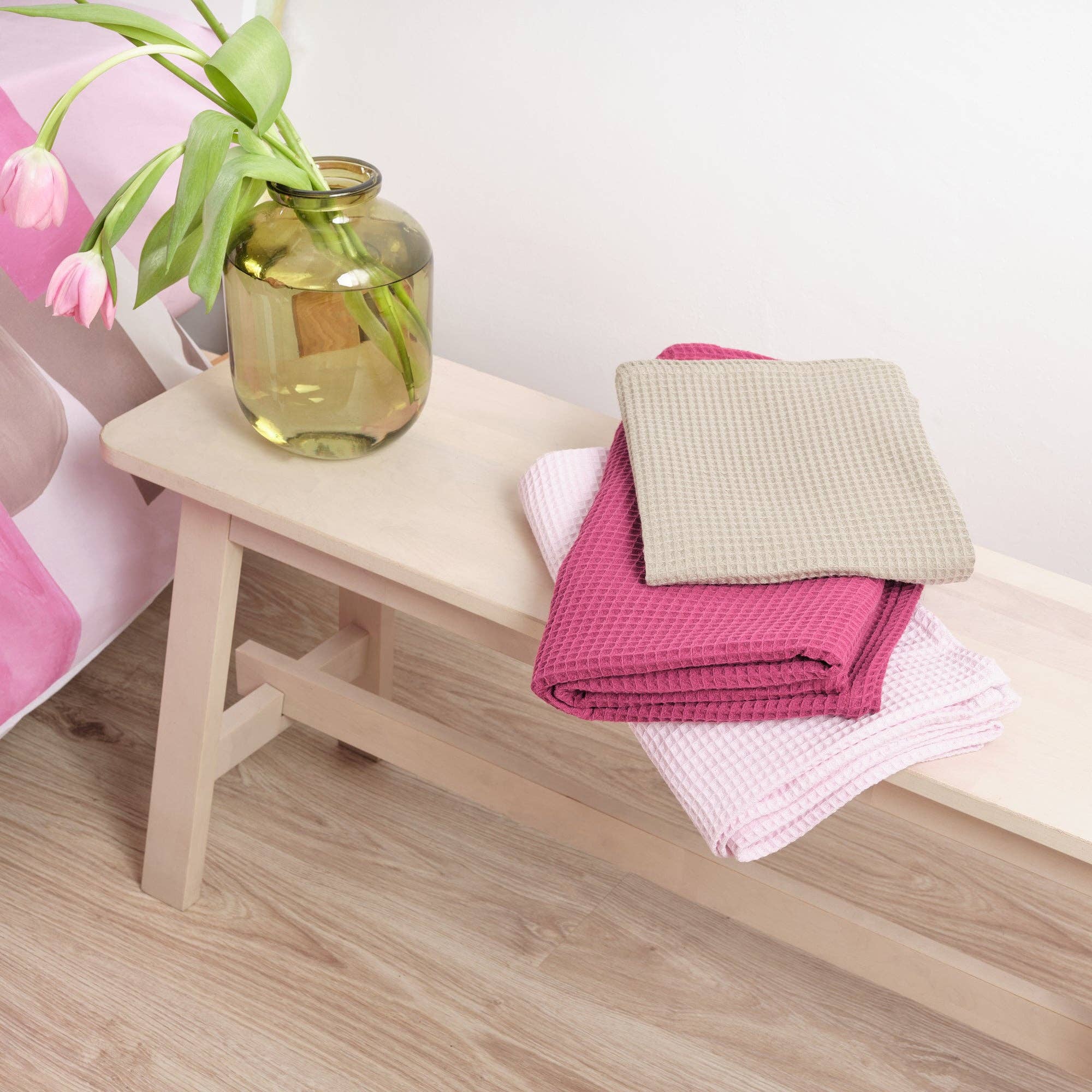 SG HOGAR - Wholesale Bath Towel - Waffle Towel 100% Linen Cotton1