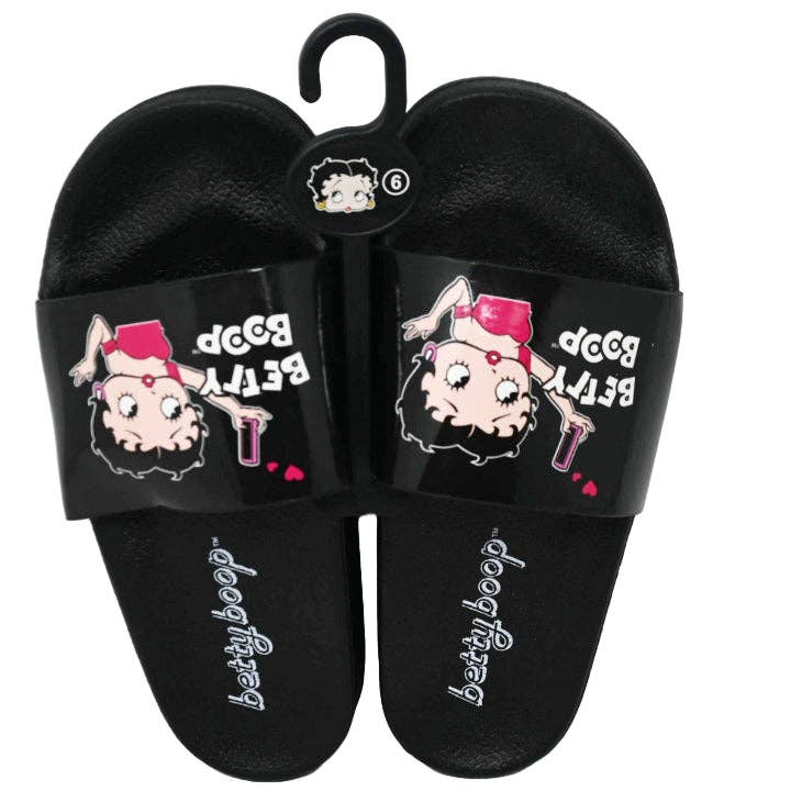 GreatBuy.com - Wholesale Sandals - Women's - BETTY BOOP BLACK SLIDE SANDAL ASST SIZE C/P 120