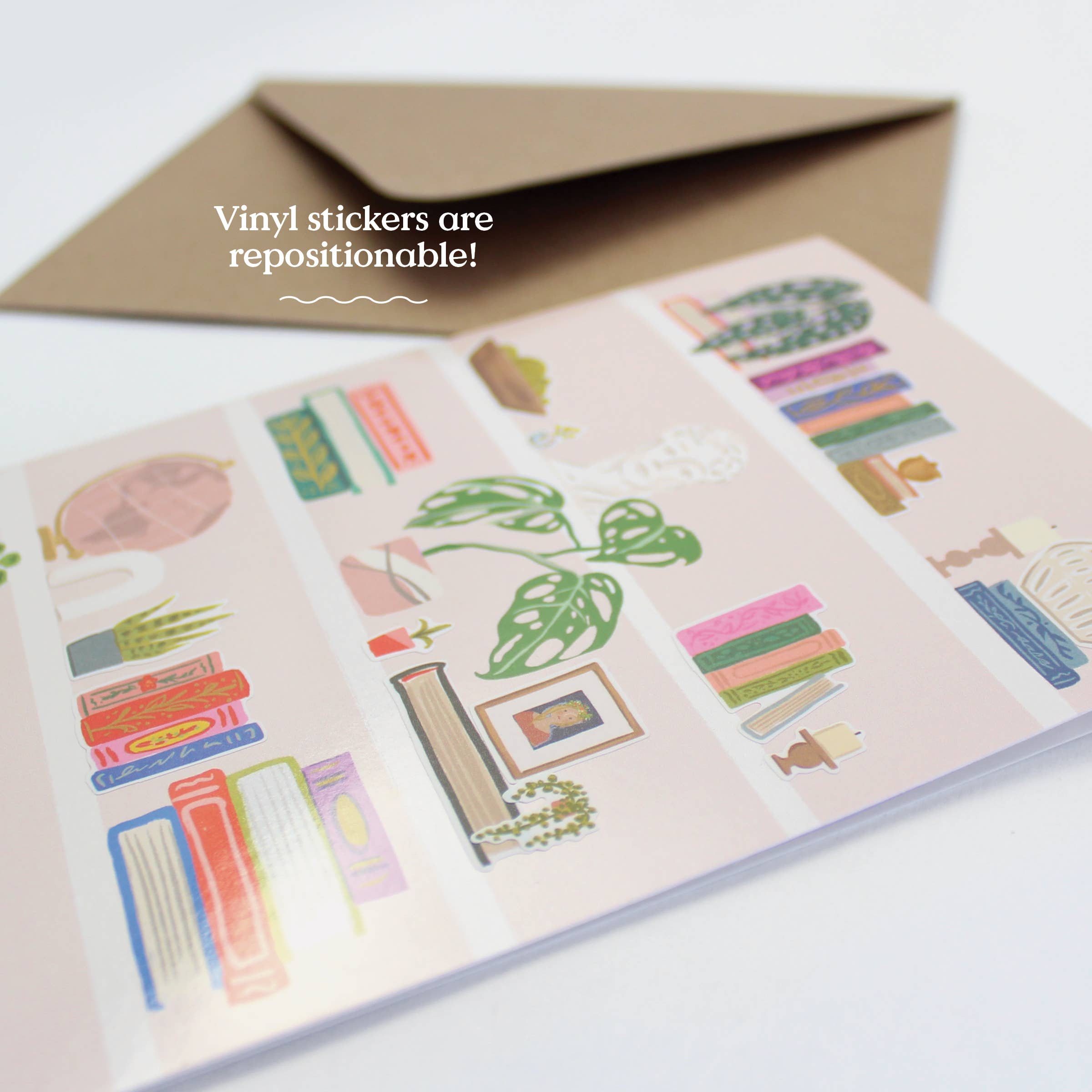 Inklings Paperie - Wholesale Everyday Greeting Card - Sticker Scene Card - Shelfie4